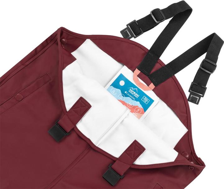 Actual product image Normani Children's rain trousers with braces "Skjolden" - 9251 (116)