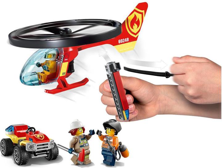 Image du produit LEGO Opération avec l'hélicoptère des pompiers (60248, LEGO City)
