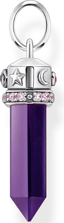 Image du produit Thomas Sabo Pendentif avec facettes imitation améthyste argent noirci (Argent 925)