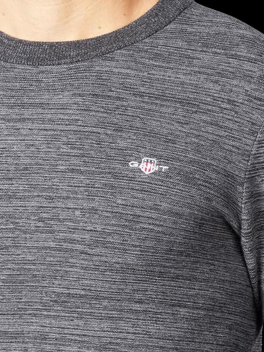 Produktbild GANT Two Tone Pullover Crew Neck Charcoal Melange (L)