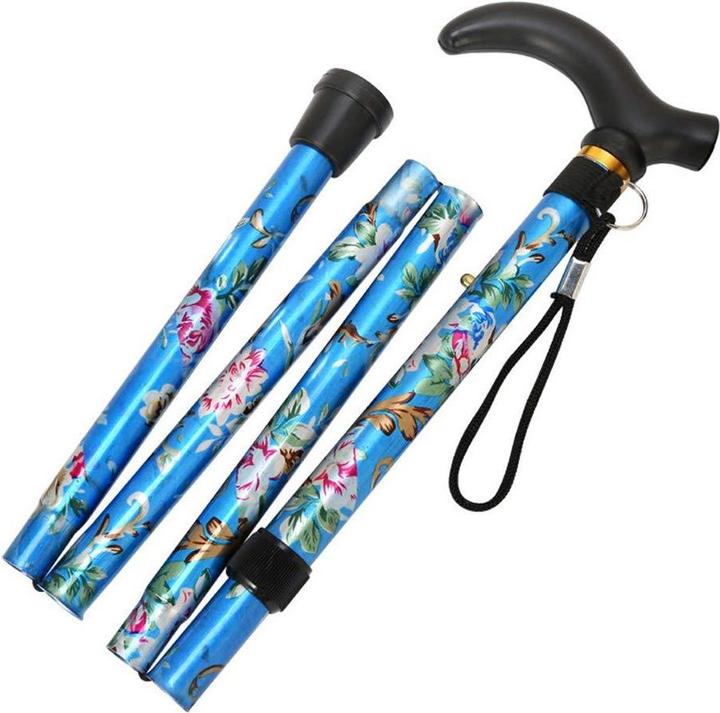 Image du produit JTI Canne pliante - bleue - réglable - 81-92 cm