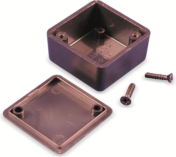 Image du produit Hammond Electronics 1551MBK Boîtier Euro 35 x 35 x 20 ABS noir 1 pc. (Boîtier)