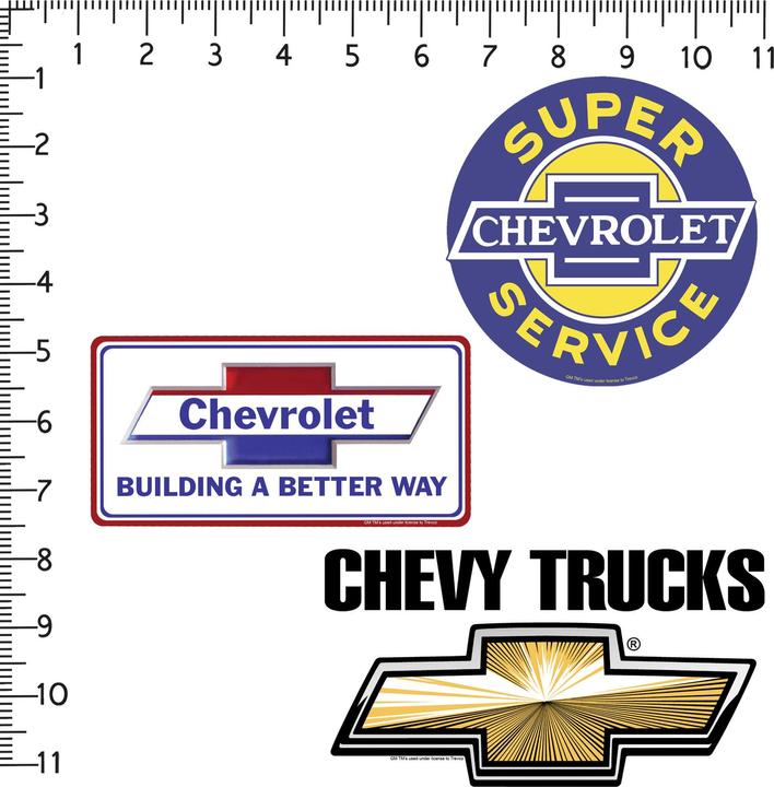 Produktbild Chevrolet Logo Aufkleber Deluxe 50erPack Vinyl
