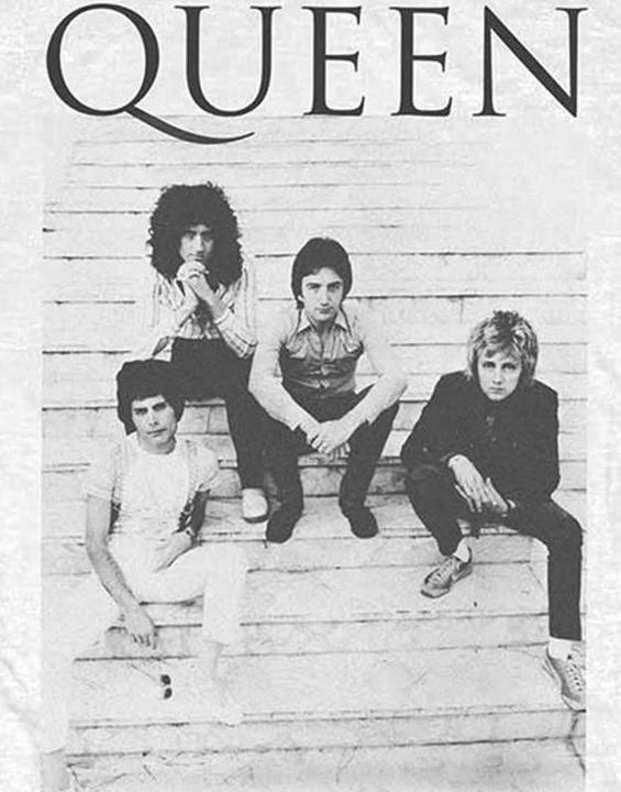 Actual product image Queen Unisex Adult Stairs T-Shirt (L)