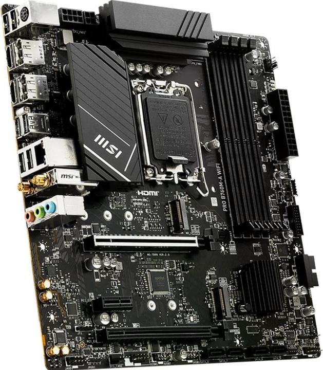 Produktbild MSI PRO B760M-A WIFI (LGA 1700, Intel B760, mATX)