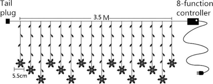 Image du produit Cover-Discount Flocons de neige (3.50 m)