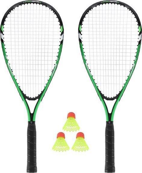 Actual product image Nils Rinkinys for crossminton NRS001 2 rackets + shuttlecocks + žalias case