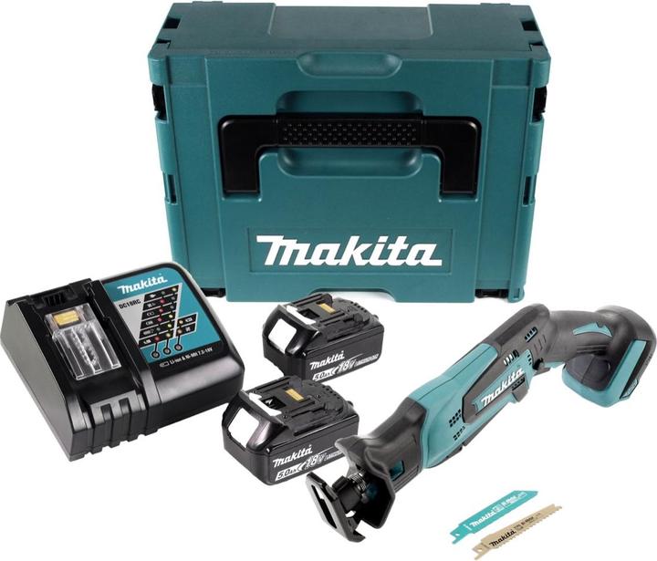 Produktbild Makita DJR 183 RTJ Akku Reciprosäge 18V + 2x Akku 5,0Ah + Ladegerät + Makpac