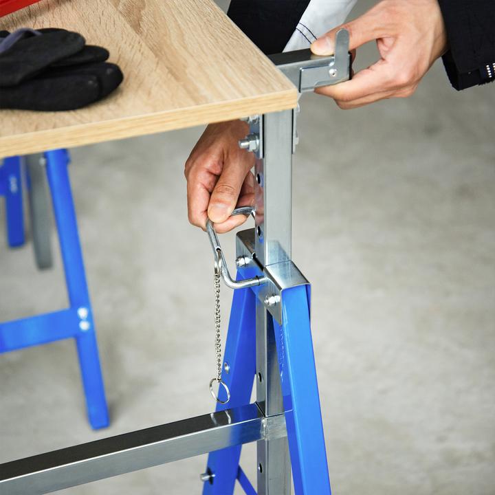 Immagine prodotto Homcom Set di 2 cavalletti da ponteggio (58 cm, 68 cm)