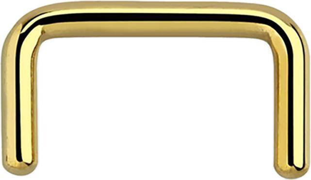 Image du produit Star Piercing Anneau de septum U doré (sans laiton, Acier chirurgical 316L)