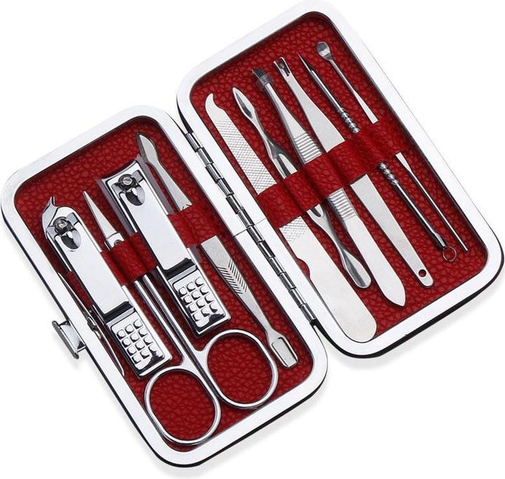 Actual product image JTI Manicure set - 10-piece stainless steel
