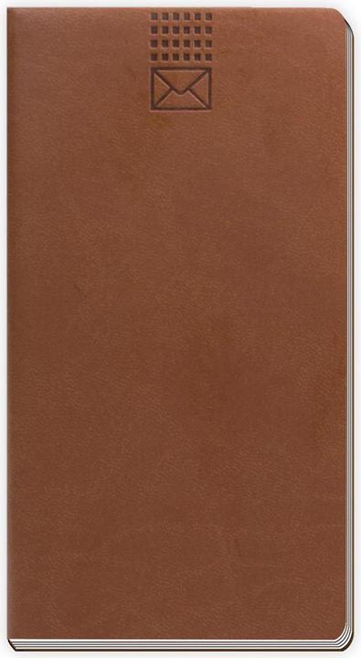 Produktbild Adressbuch Soft Touch Slim Brau (8 x 15 cm)