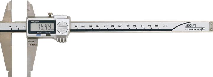 Mitutoyo Digital ABS workshop caliper IP67 with beak/standard measuring surfaces, measuring range: (30 cm)
