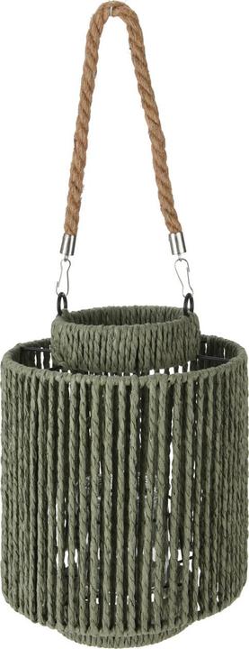 Immagine prodotto Natura Punto Lanterna in materiale naturale con manico, verde (19,5 x 19,5 cm, 1 x)