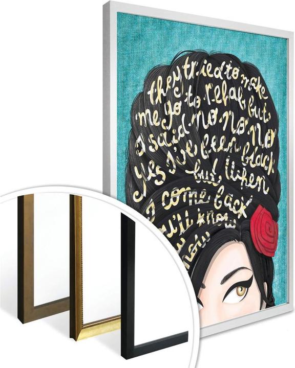 Actual product image Trenddeko Tohmé - Amy Winehouse: Rehab (50 x 60 cm)