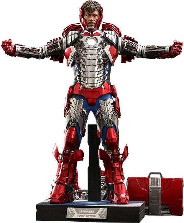 Immagine prodotto Hot Toys Movie Masterpiece 1/6 Tony Stark (versione con tuta del marchio V) Deluxe
