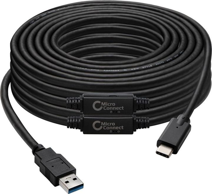 Actual product image MicroConnect USB C – USB A (10 m, USB 3.2 Gen 1)