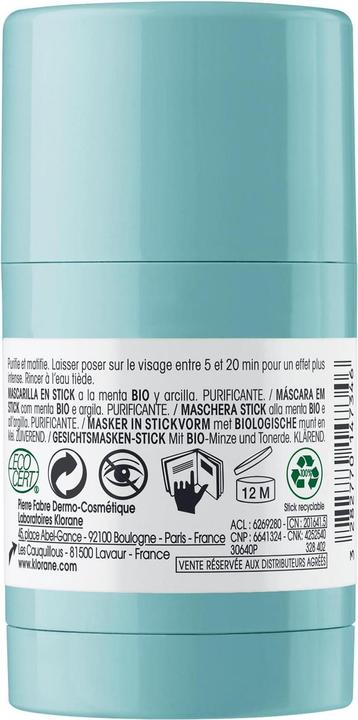 Produktbild Klorane Stick-Maske mit BIO-Wasserminze (25 ml)