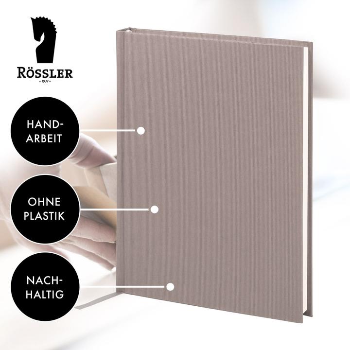 Produktbild Rössler Notizbuch Soho taupe (A5, Speziallineatur)