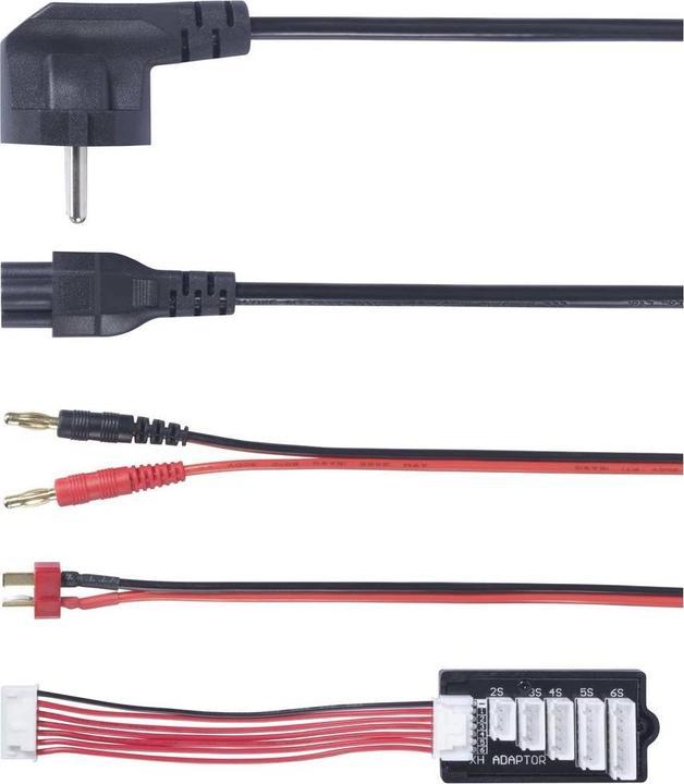 Actual product image Reely V-Charge 100 Duo model making multifunction charger 12 V, 230 V 10 A
