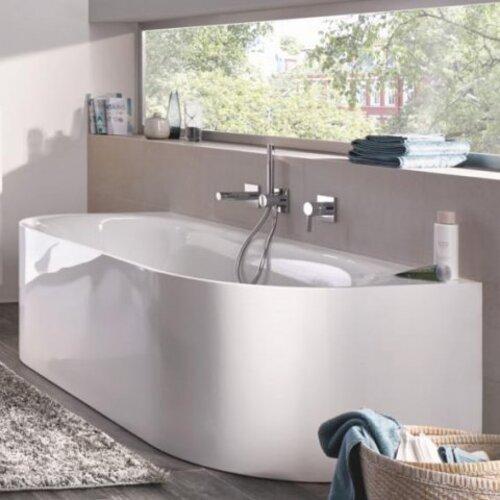Immagine prodotto Bette Vasca da bagno pre-murale doppia Lux Oval I Silhouette 80 x 170 cm bianco liscio 3415 (150 l, 170 cm, 80 cm)