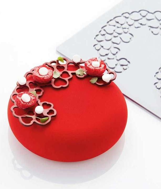 Image du produit Pavoni Moule en silicone Coeurs en demi-lune