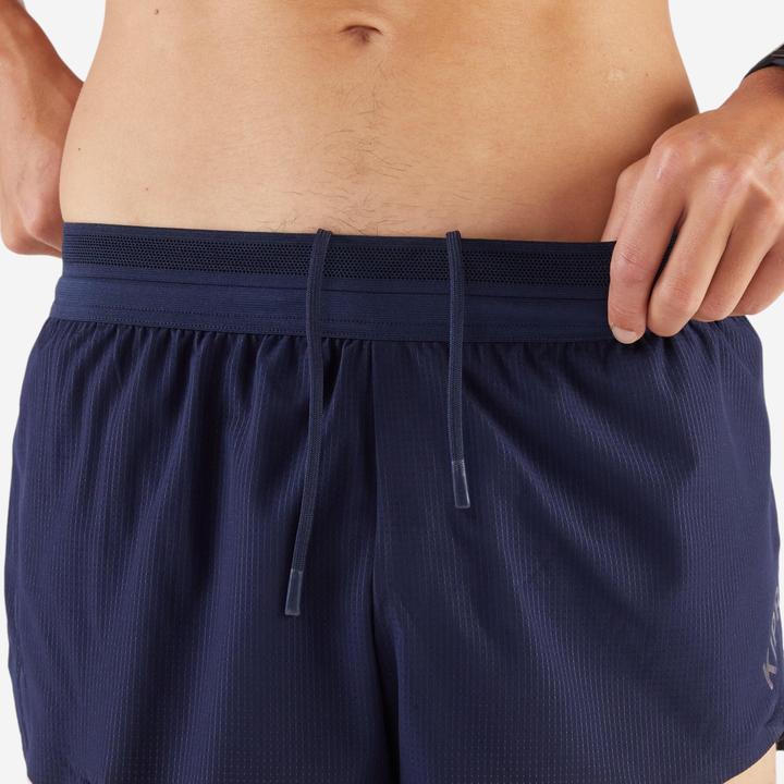 Produktbild Kiprun Men's Lightweight Running Split Shorts Run 900 -Blue black (XL)