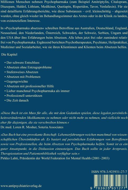 Actual product image Discontinue psychotropic drugs (German, Peter Lehmann, 2019)