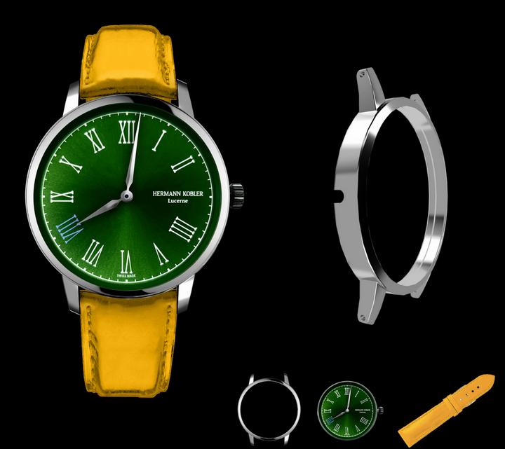 Actual product image Hermann Kobler Lugano G-SS-YL (40.50 mm)
