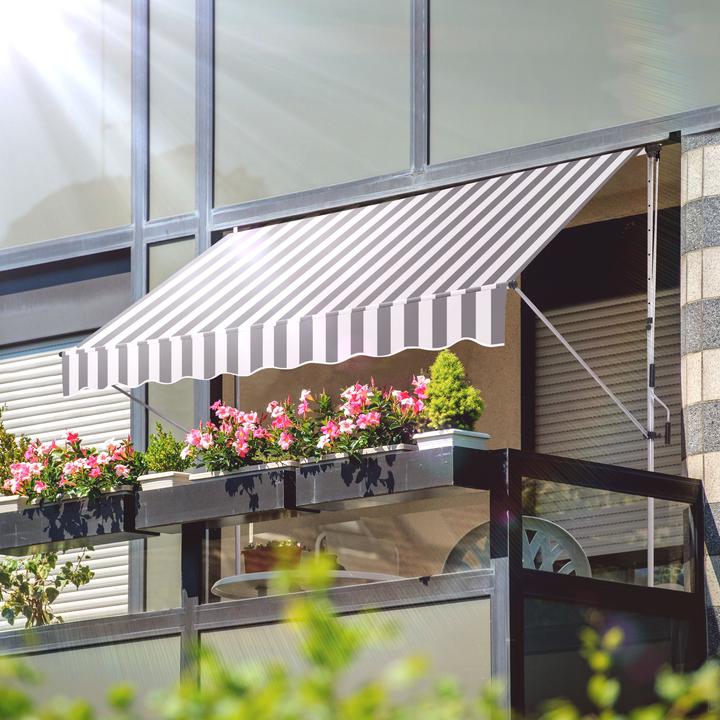 Produktbild Gartenfreude Klemmmarkise Sonnenschutz Balkonmarkise gerader Schnitt (2 m)