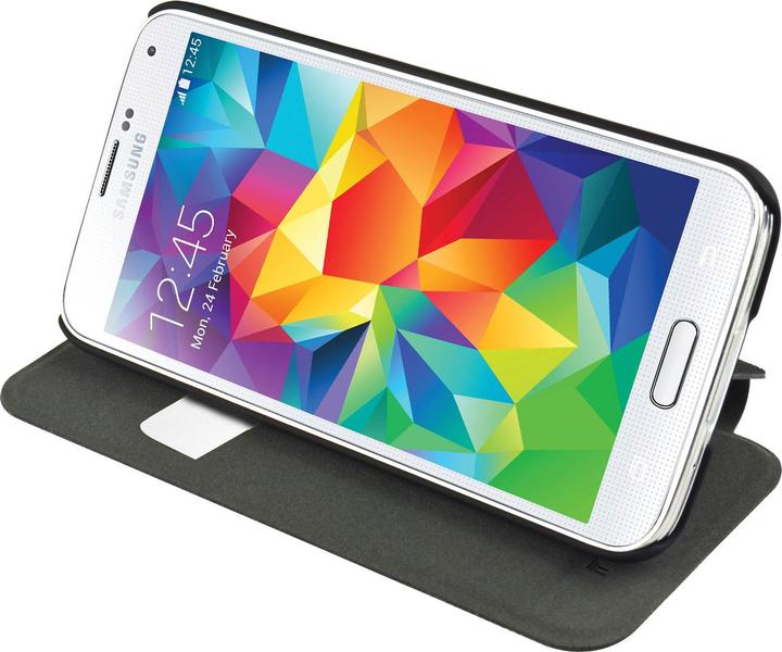 Actual product image Mobiparts Slim Folio Case Samsung Galaxy S5 Black (Samsung Galaxy S5)