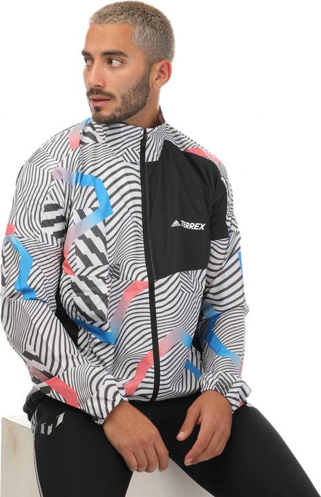 Actual product image adidas Mens Terrex Trail Printed Running Jacket (XL)