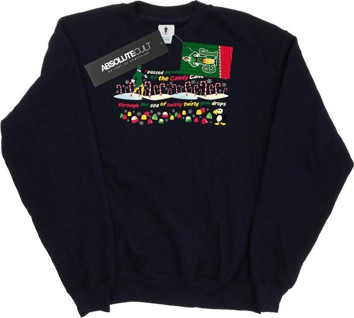 Elf Candy Cane Forest Sweatshirt (XXL)