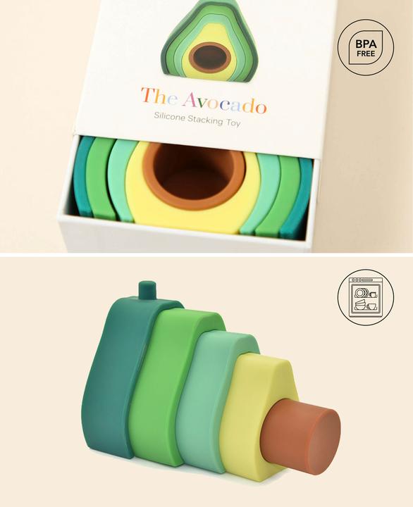 Actual product image Esmée Plug toy avocado