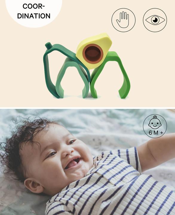 Actual product image Esmée Plug toy avocado