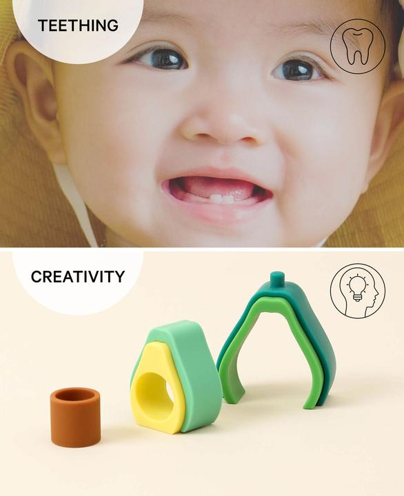 Actual product image Esmée Plug toy avocado