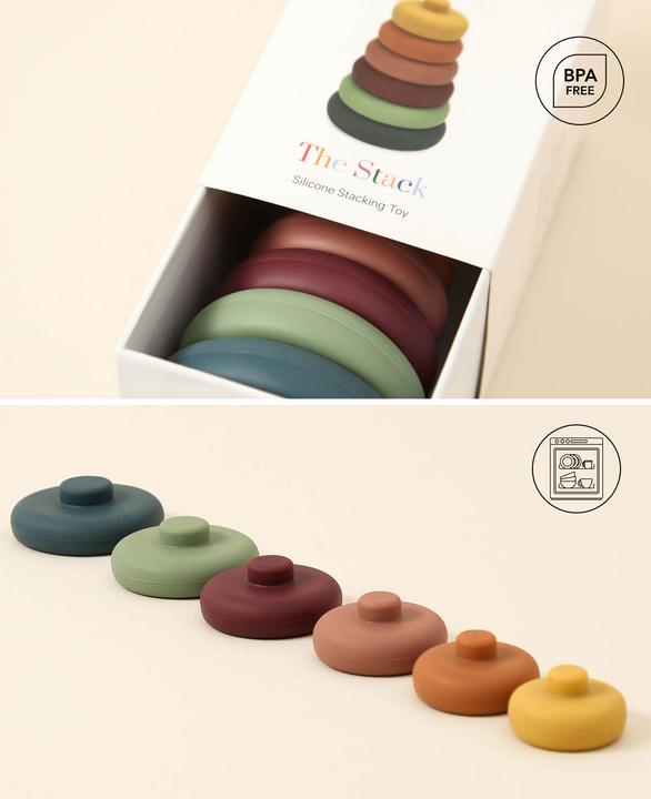 Image du produit Esmée Tour d'empilage colorée en silicone