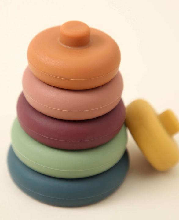 Image du produit Esmée Tour d'empilage colorée en silicone