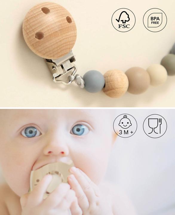 Actual product image Esmée Nuggi chain / pacifier chain (1 x, from birth)