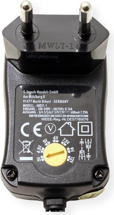 Produktbild OEM Universal-Steckernetzteil 1000mA