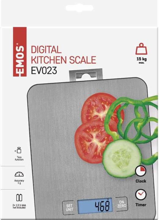 Image du produit Emos Balance de cuisine numérique EV023 argent
