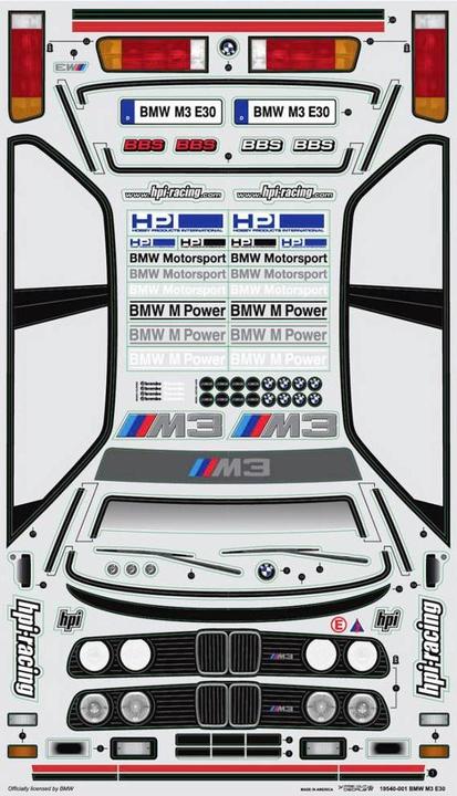 Produktbild HPI BMW E30 M3 Body
