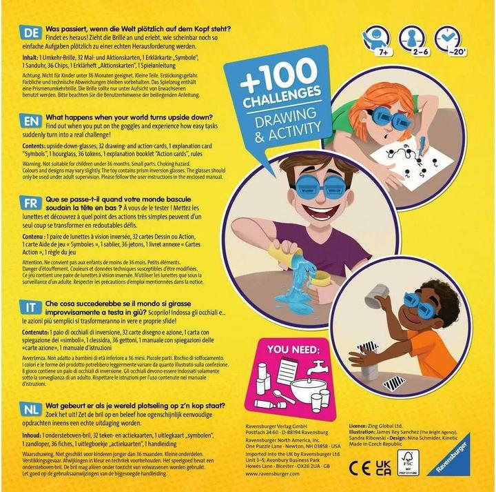 Produktbild Ravensburger The #UpsideDownChallenge Game (Deutsch, Französisch, Italienisch, Englisch, Niederländisch)