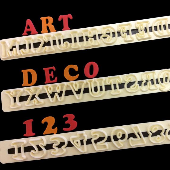 Actual product image Sugarcraft Art Deco Upper Case