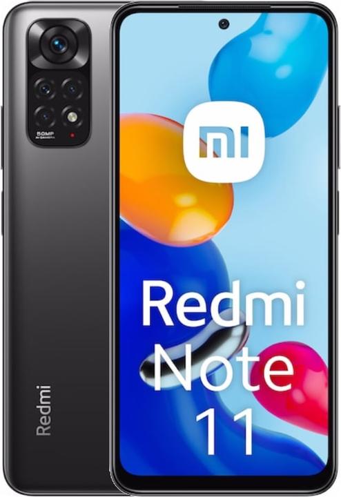 Image du produit Xiaomi Redmi Note 11 (128 Go, Gris, Gris graphite, 6.43", Double SIM + SD, 50 Mpx, 4G)