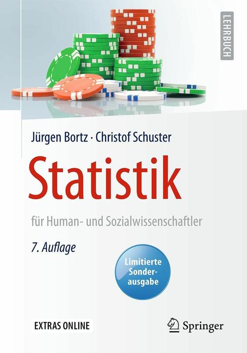 Produktbild Statistik für Human- und Sozialwissenschaftler (Deutsch, Jürgen Bortz, Christof Schuster, 2016)