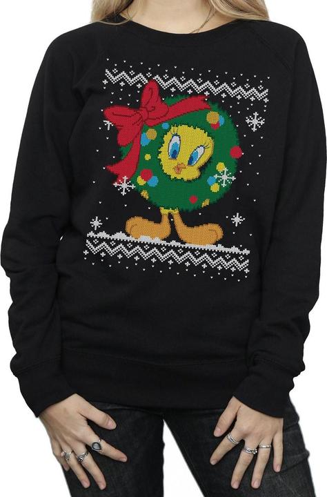 Produktbild Looney Tunes Tweety Pie Christmas Fair Isle Sweatshirt (S)
