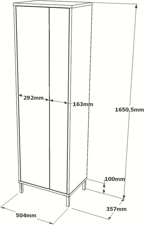 Actual product image Skye Decor Nicole (50.5 x 36 x 165 cm)