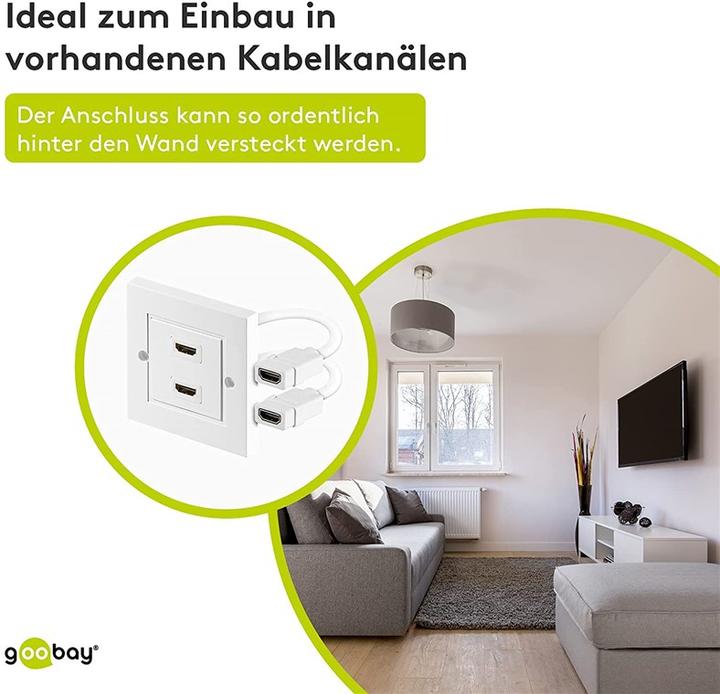 Immagine prodotto Goobay Adattatore per presa a muro HDMI