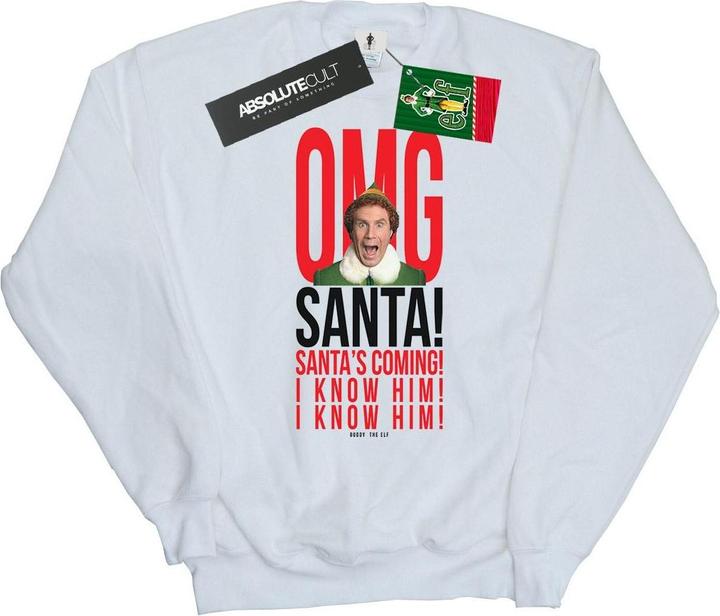 Immagine prodotto Elf OMG Santa I Know Him Felpa Uomo (XXL)